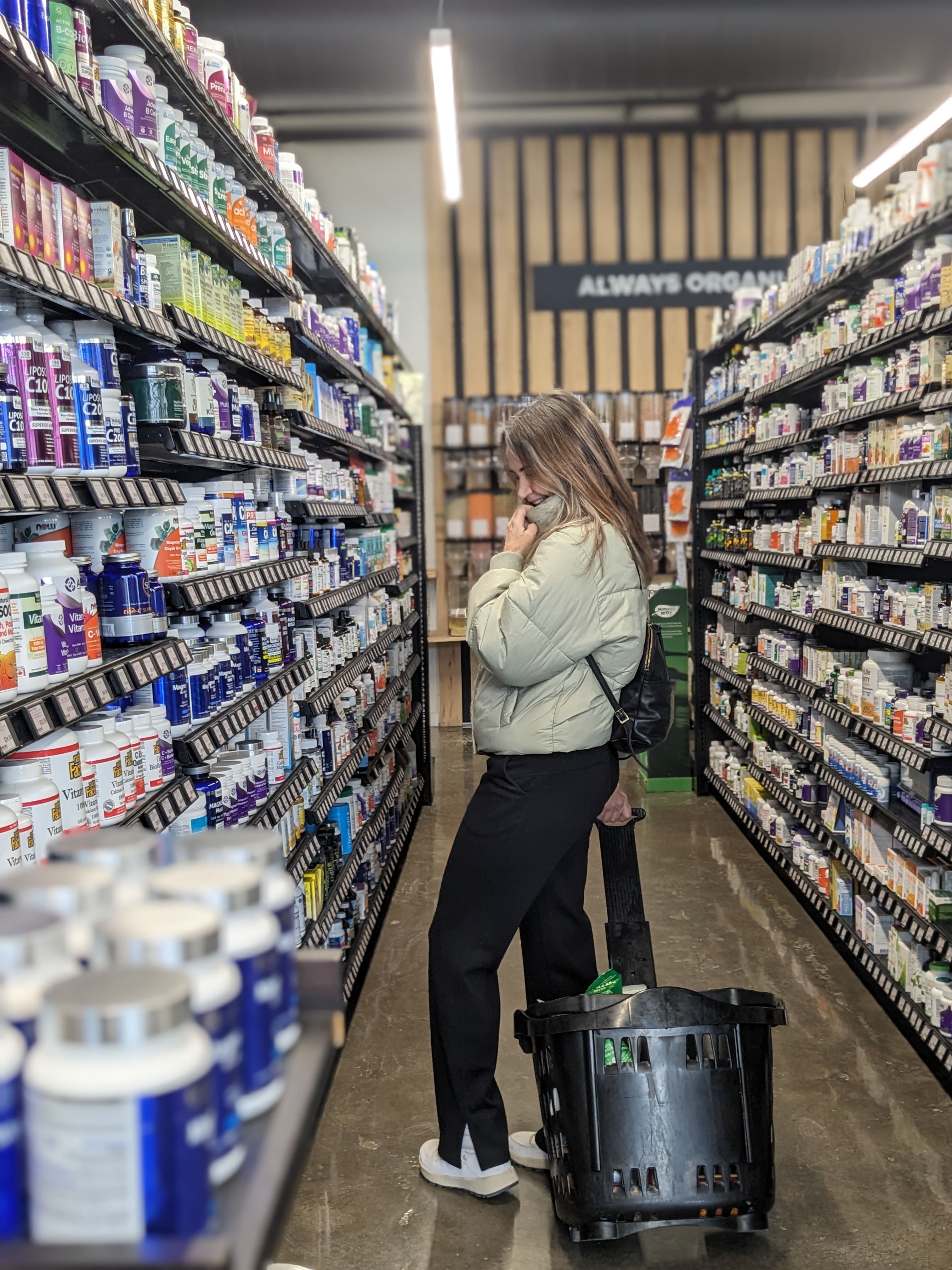 Shopping at the wellness market