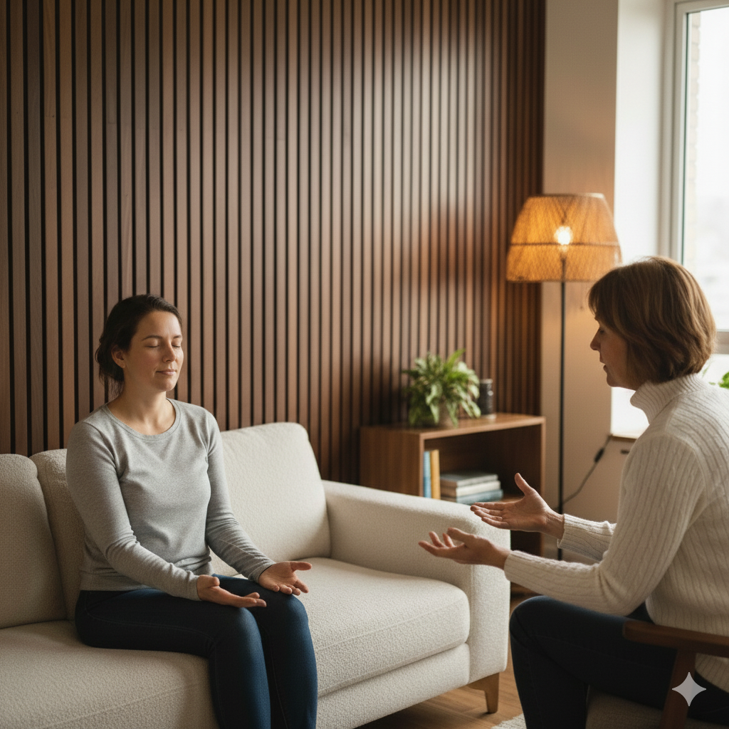 Somatic therapy healing session